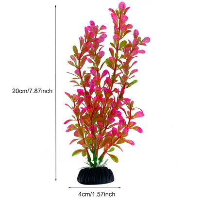 Artificial Aquarium Plants – Plastic Aquatic Underwater Plants for Fish Tank Decoration, Aquascaping & Aquarium Accessories