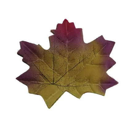 50PCS Artificial Maple Leaves – Handmade Silk Leaf Plants for DIY Crafts, Stacked Maple Leaf Arrangements & Autumn Decorations