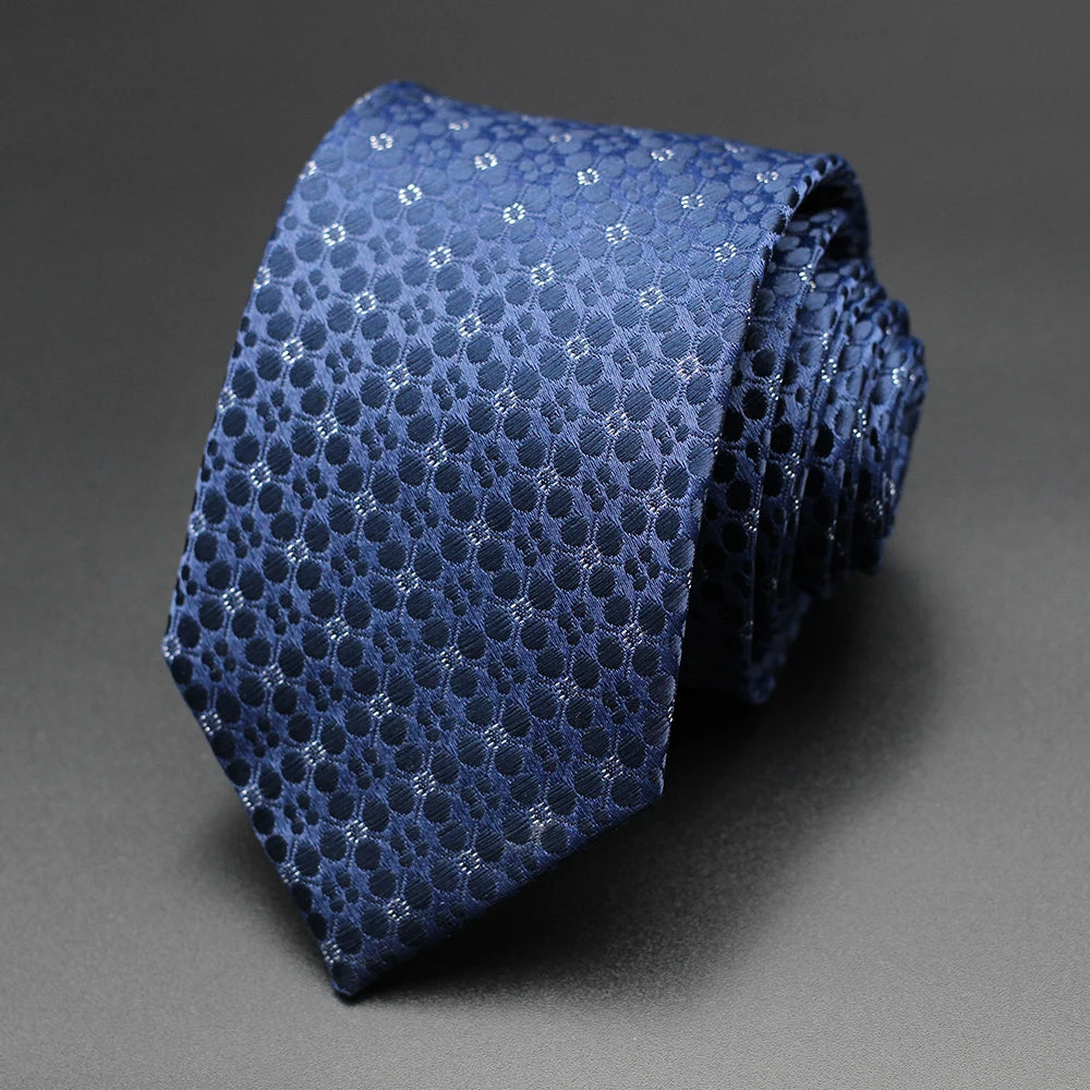 Corbata Floral de Puntos para Hombre – Corbata Casual de Moda Azul Roja Amarilla para Negocios, Bodas y Ocasiones Formales | Accesorio de Regalo