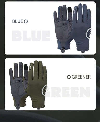 Guantes de ciclismo INBIKE 2024 – Guantes de bici de forro polar con dedos completos y acolchado de gel para hombre, accesorios de invierno con pantalla táctil para ciclismo de carretera y MTB