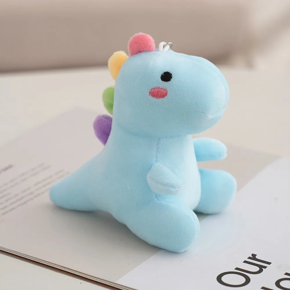 Kawaii 12CM Dinosaur Plush Keychain – Cute Multipurpose Stuffed Animal Pendant Doll for Backpack, Bag, Keyring & Gift Accessories