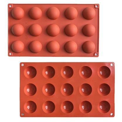 Semi-Sphere Silicone Chocolate Mold – Half-Ball Dome Cake Baking Tray for Chocolate, Pudding, Candy & Jelly, Reusable DIY Kitchen Baking Tool