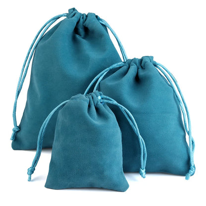 Sachets Cadeaux en Velours (10 pièces) – Pochettes Souples pour Bijoux (Bagues, Boucles d'Oreilles, Colliers), Petits Cadeaux, Faveurs de Mariage et Emballages de Noël