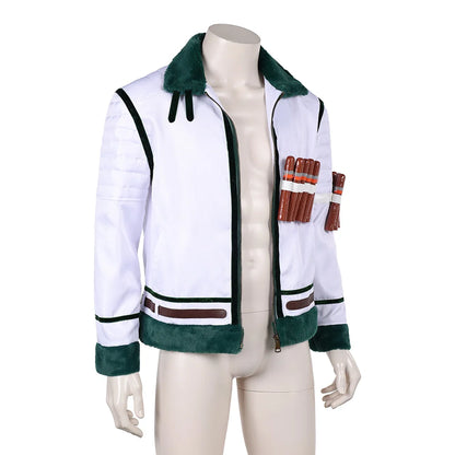 One Piece Smoker Inspired Marine Captain Cosplay Costume – Coat Jacket Outfit for Halloween, Carnival & Party Roleplay