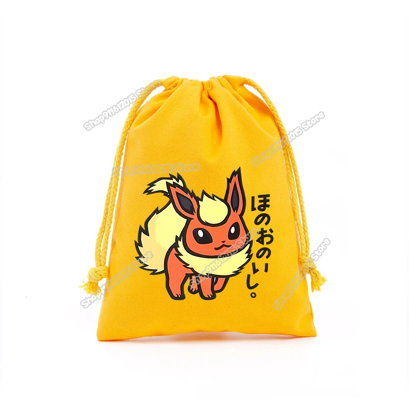 Pokémon Drawstring Storage Bags – Pikachu, Squirtle, Charmander & Charizard Party Gift Pouch