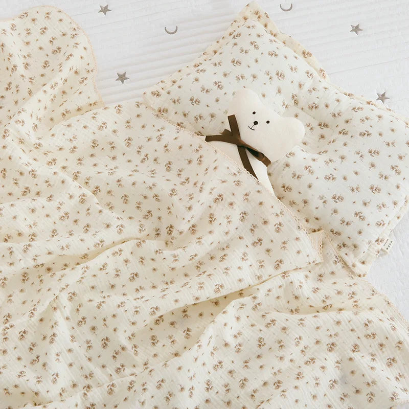 Summer Baby Muslin Blanket – Soft Newborn Swaddle Wrap Receiving Blanket for Infant Crib & Sleeping