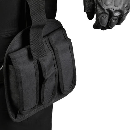 Resident Evil Leon S. Kennedy Inspired Cosplay Costume – Tactical Utility Belt Set with Bags, Holster & Officer Outfit Accessories for Carnival & Halloween
