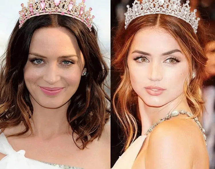 Princess Crystal Tiara Crown for Girls – Elegant Birthday, Dance & Party Hair Accessory