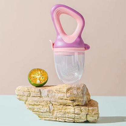 Silicone Baby Fruit Feeder Pacifier – Fresh Food & Teething Feeder with Protective Cover