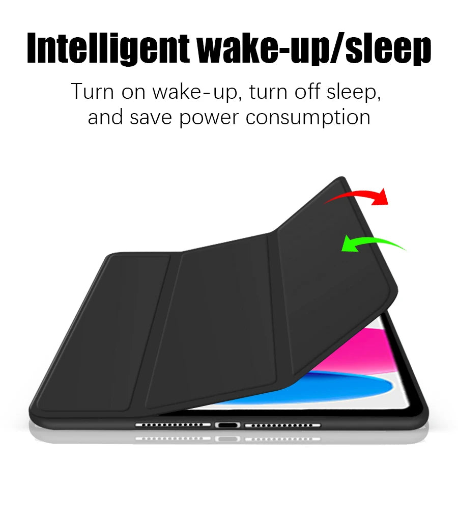 Funda protectora para iPad con soporte para iPad A16 de 11.ª generación, 10.ª generación, iPad Pro 11/13 M4 y M5, Pro 12.9, iPad Air 11 M3 (2025), Air 4/5 y iPad 7.ª/8.ª/9.ª 10.2
