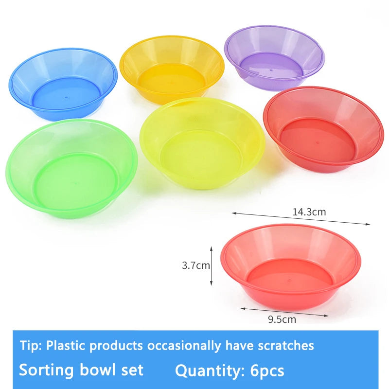 Kit de jeu sensoriel Montessori sable et eau – Jouet d'apprentissage STEM ouvert avec gobelets doseurs arc-en-ciel, entonnoirs, pelles, pinces et tuyaux, jouet d'activité créative en extérieur pour enfants