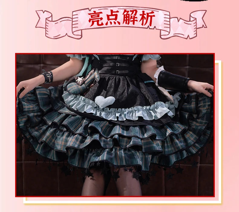Virtual Singer Miku Cosplay Dress – Kawaii Lolita Performance Outfit (Female Halloween Complete Costume Set)