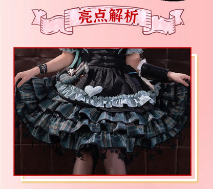Virtual Singer Miku Cosplay Dress – Kawaii Lolita Performance Outfit (Female Halloween Complete Costume Set)