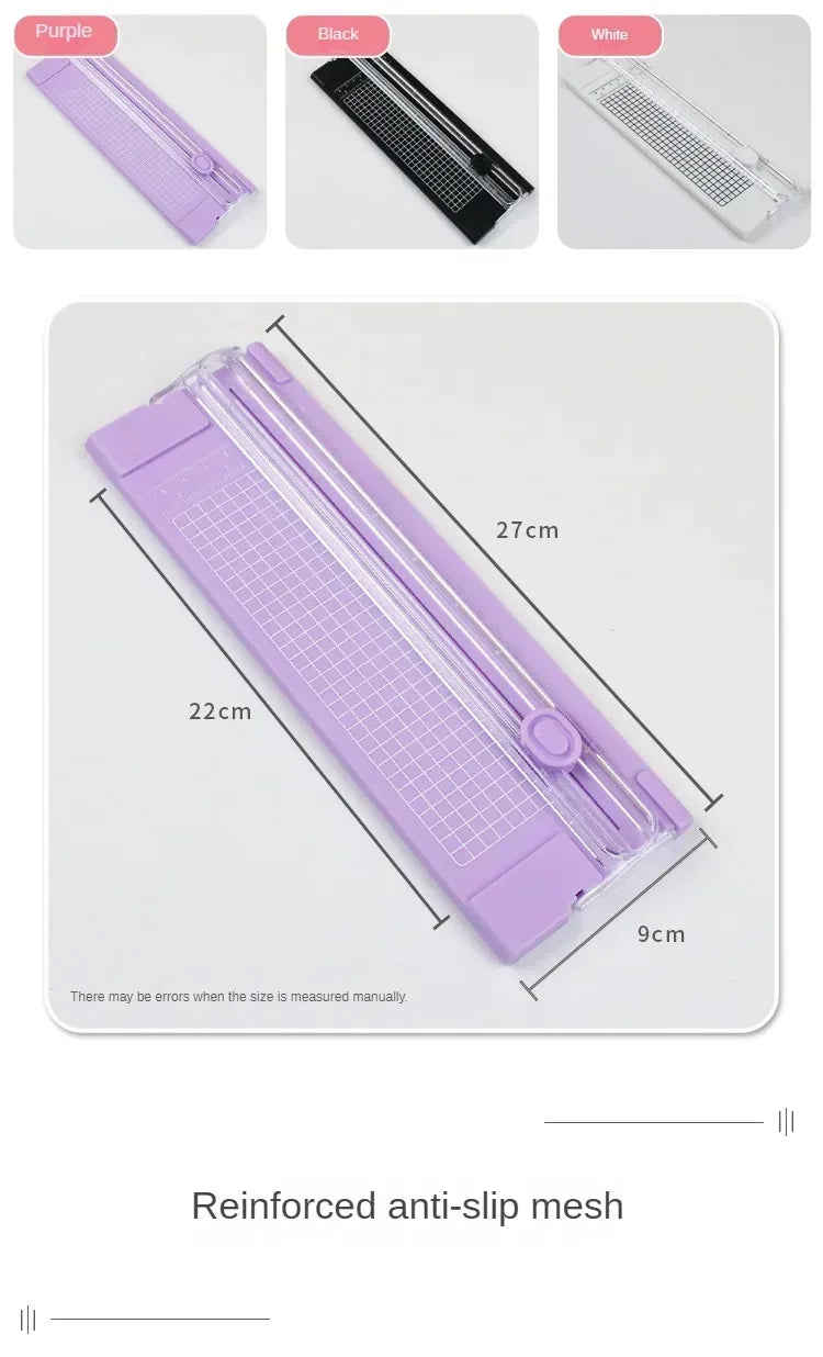 Coupe-papier A4 – Rogneuse bidirectionnelle avec règle coulissante pour photos, scrapbooking et loisirs créatifs