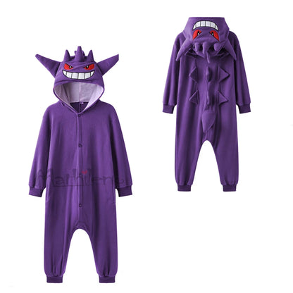Kids Kigurumi Cosplay Costume – Full Body Onesie Pajamas Sleepwear for Boys & Girls, Halloween, Christmas & Dress-Up Gift Outfit
