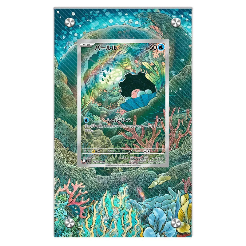 Expositor de metacrilato para cartas Pokémon – Psyduck, Bulbasaur, Mewtwo, Charmander y soporte protector para cartas de personajes