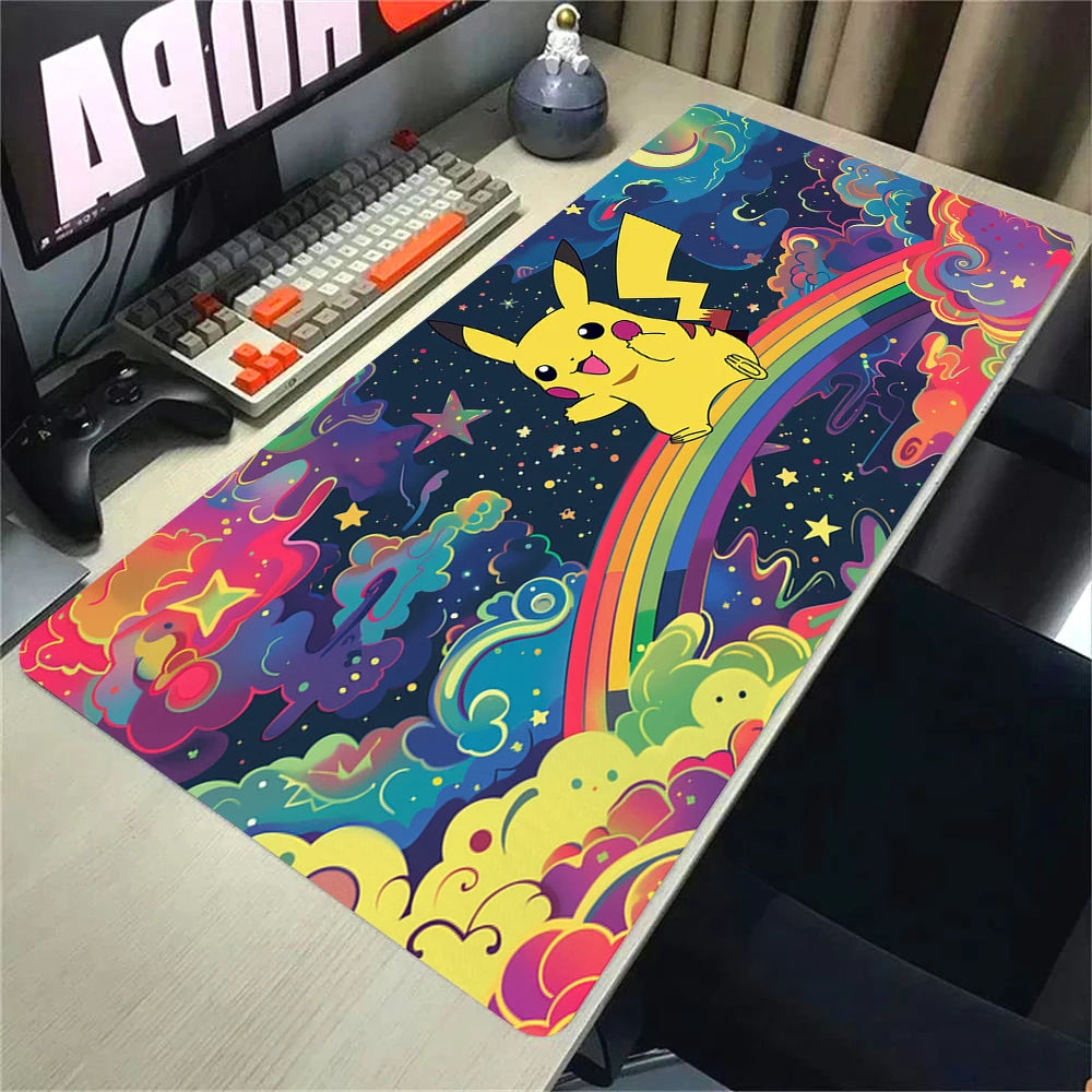 Pokémon XXL Gaming Mouse Pad – 900×400 Extended Anime Desk Mat (Pikachu Cartoon Playmat)