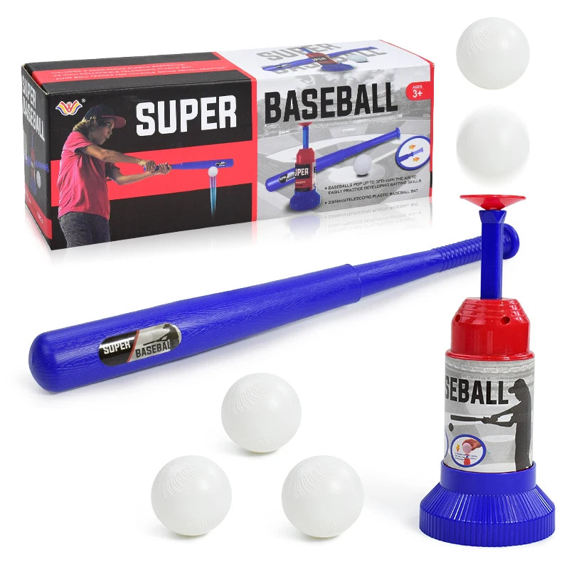 Kids Automatic Baseball Launcher Toy – Interactive Batting Practice Pitching Machine Set for Outdoor Parent-Child Play Gift