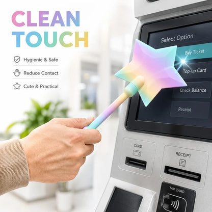3D Printed Magic Star Wand Stand – Portable Credit Card Holder Desktop Organizer & Display Accessory