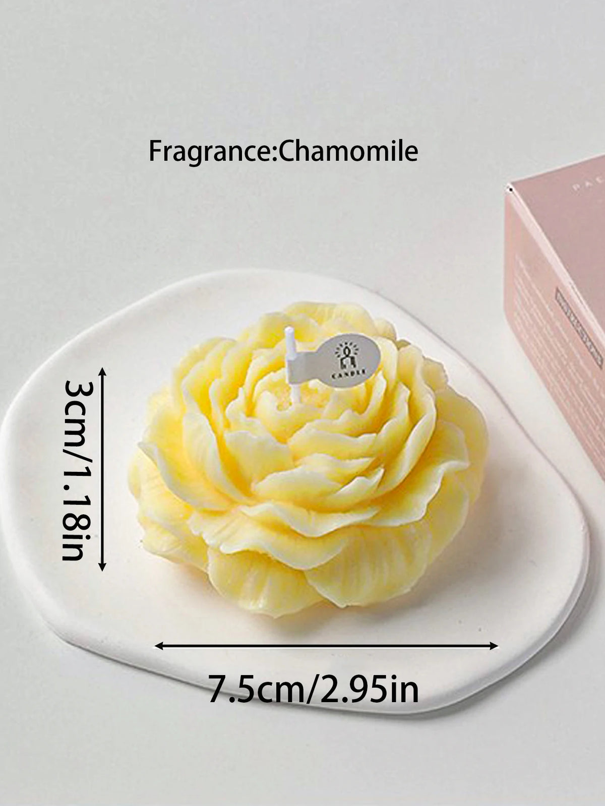 3D Peony Flower Scented Candle – Creative Aromatherapy Candle for Wedding Decor, Valentine’s Day Gifts, Souvenirs & Home Decoration