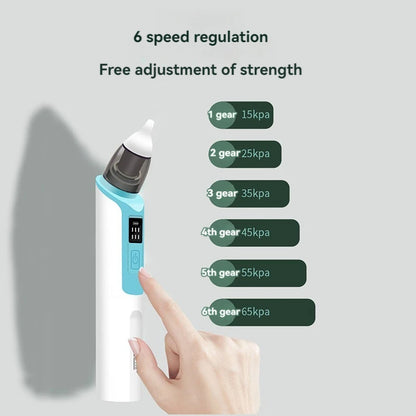 Aspirateur nasal électrique rechargeable pour bébé 2026 – Nettoyeur de nez doux pour nouveau-né avec aspiration réglable pour soulager la congestion infantile