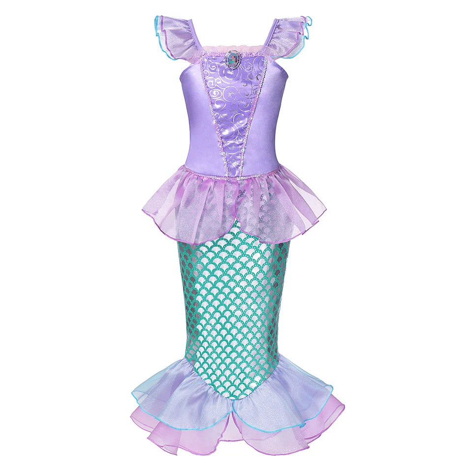 Vestido de disfraz de princesa para niña – Traje de fiesta de cuento de hadas para Halloween, carnaval y regalos de cumpleaños