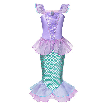 Vestido de disfraz de princesa para niña – Traje de fiesta de cuento de hadas para Halloween, carnaval y regalos de cumpleaños