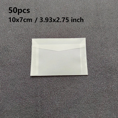 Lot de 50 enveloppes vierges translucides pour invitations, cartes postales, cartes de mariage, courriers professionnels et cartes cadeaux
