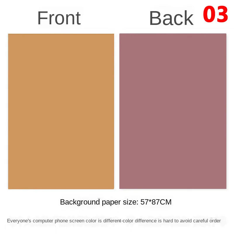 Tablero de fondo fotográfico de doble cara 57 × 87 cm – Fondo de color liso para fotografía de producto y recién nacido