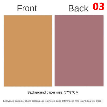 Tablero de fondo fotográfico de doble cara 57 × 87 cm – Fondo de color liso para fotografía de producto y recién nacido