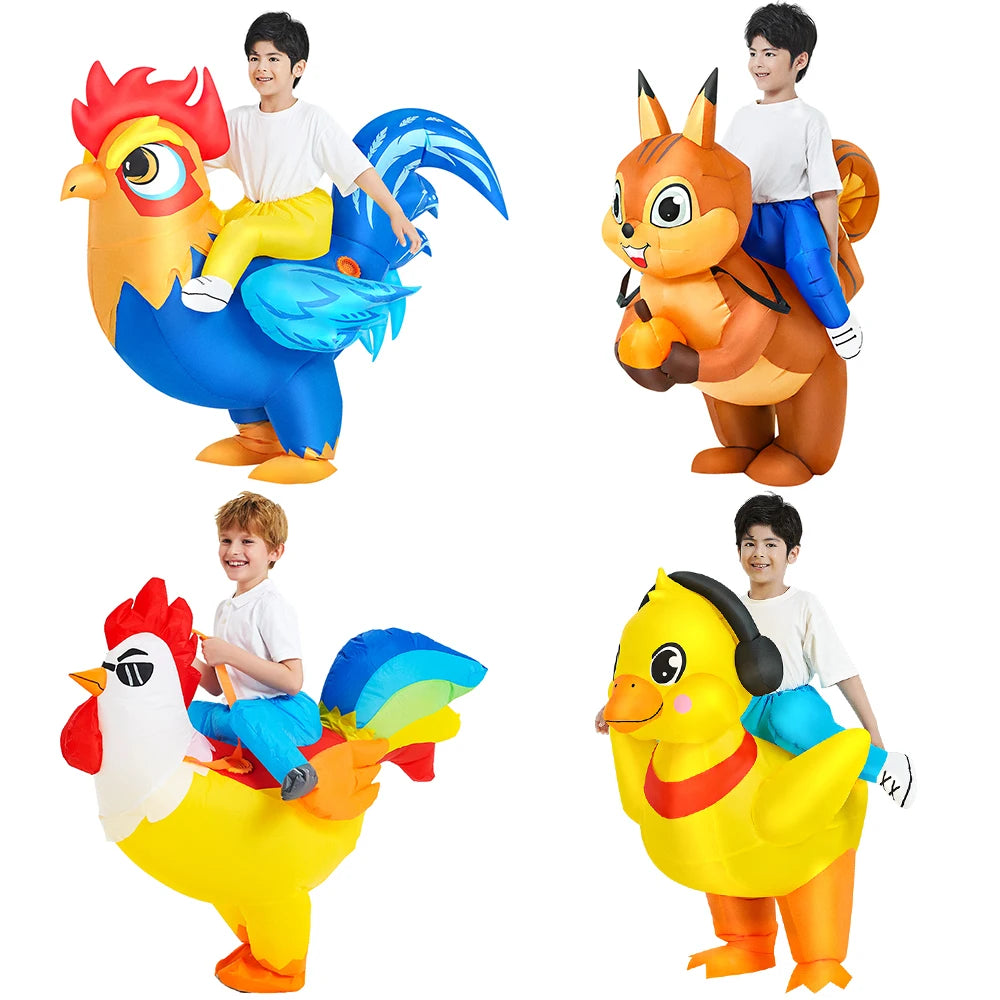 Kids’ Dinosaur Inflatable Costume – Fun Cosplay Party Outfit for Boys & Girls, Halloween, Christmas, Purim & Dress-Up Events