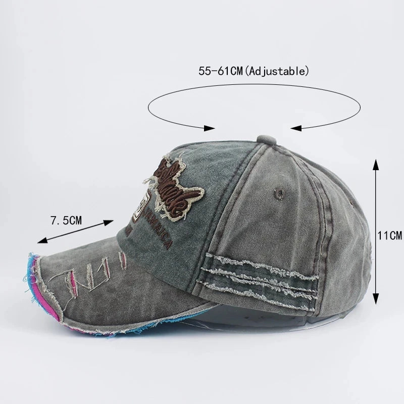 Washed Cotton 1969 Embroidered Baseball Cap – Vintage Unisex Snapback Hat for Women, Men & Teens, Casual Hip-Hop Dad Cap