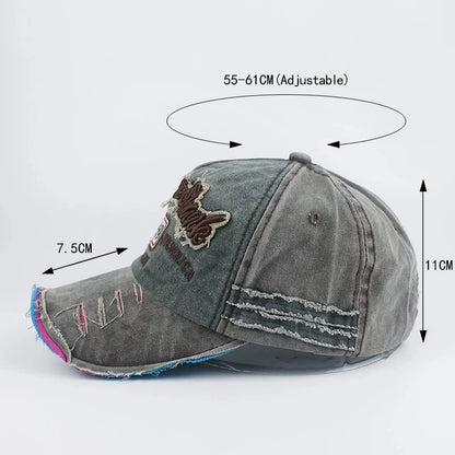 Washed Cotton 1969 Embroidered Baseball Cap – Vintage Unisex Snapback Hat for Women, Men & Teens, Casual Hip-Hop Dad Cap