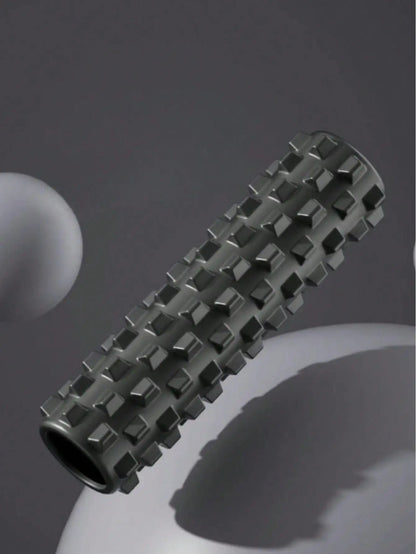 Rodillo de espuma para yoga de 45 cm – Rodillo masajeador muscular para pilates, estiramientos, recuperación física, entrenamiento de gimnasio y equipo de ejercicio de yoga