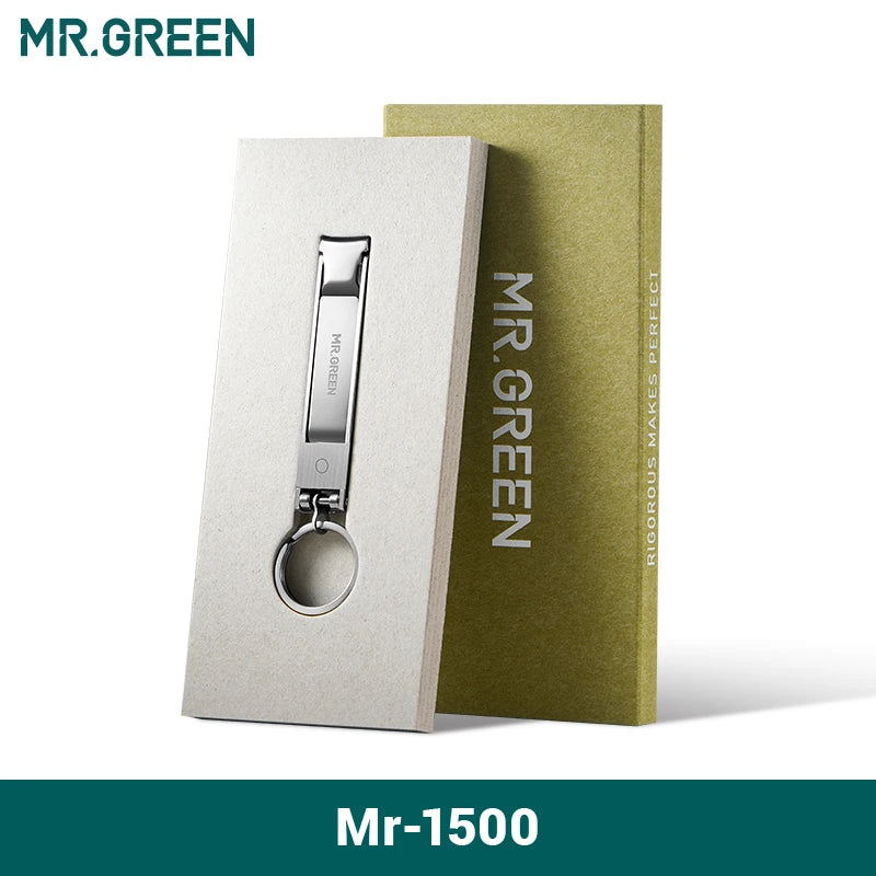 MR.GREEN Ultra-Thin Foldable Stainless Steel Nail Clipper – Portable Travel Fingernail Cutter & Manicure Grooming Tool