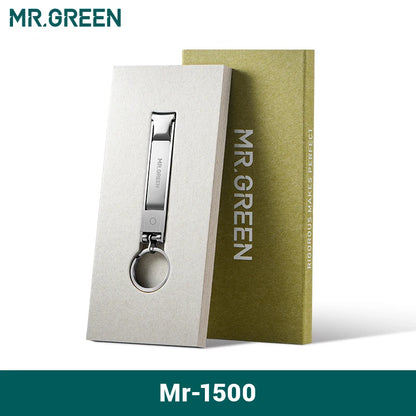MR.GREEN Ultra-Thin Foldable Stainless Steel Nail Clipper – Portable Travel Fingernail Cutter & Manicure Grooming Tool