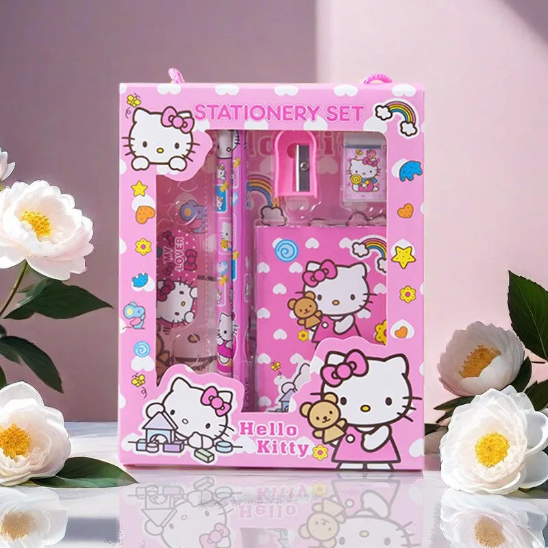Sanrio Stationery Gift Box Set – 6-Piece Back to School Supplies Set for Students & Kids Reward Gift