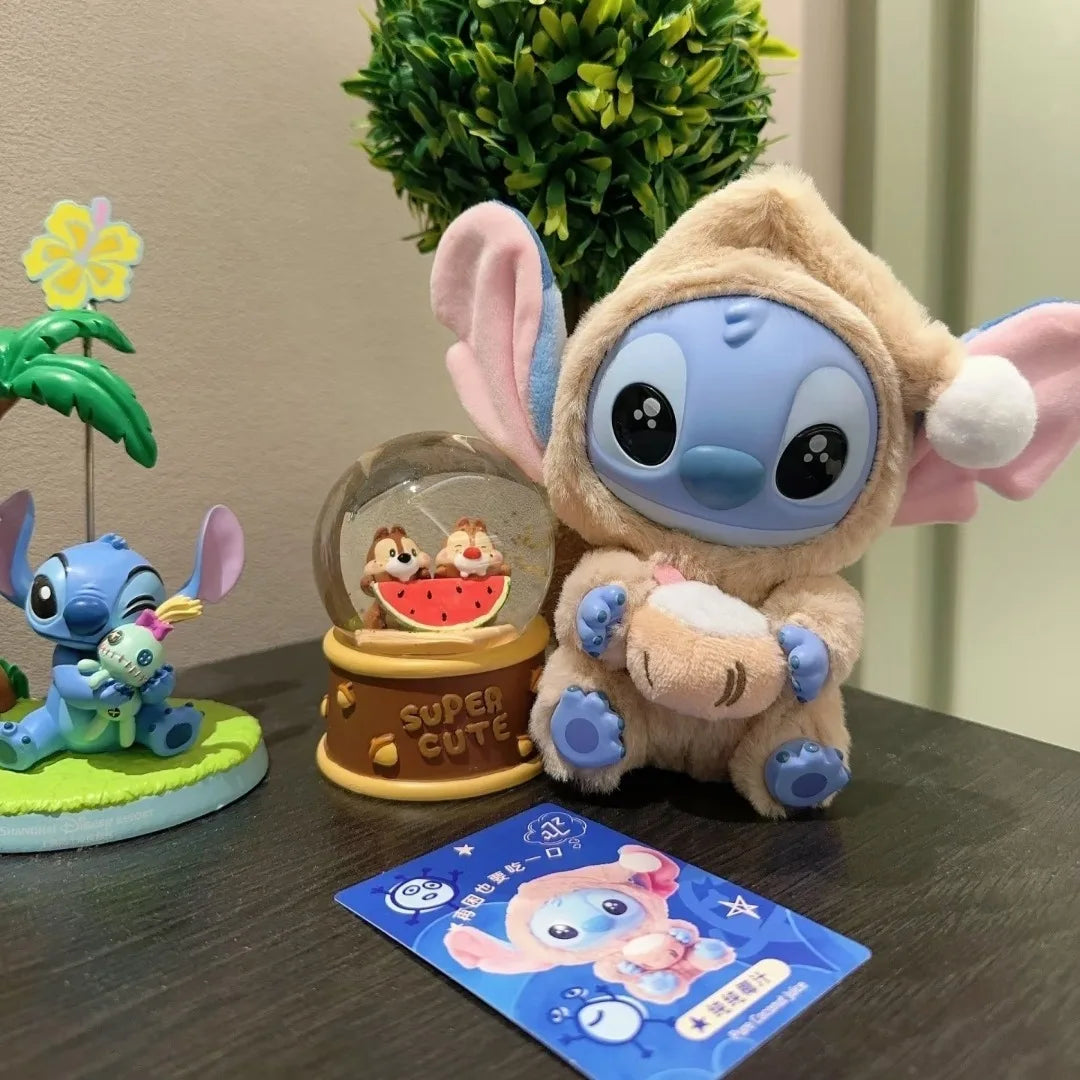 Stitch “Eat Something Before Sleep” Series Blind Box Plush Doll Pendant – Cute Ornament Mystery Box Surprise Toy Gift