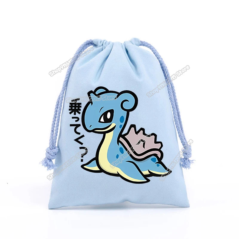 Pokémon Drawstring Storage Bags – Pikachu, Squirtle, Charmander & Charizard Party Gift Pouch