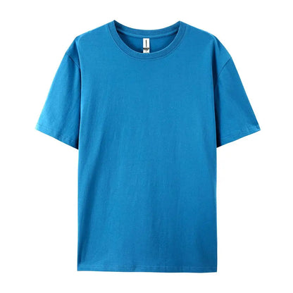 Women’s 100% Cotton Solid T-Shirt Summer Casual Sporty Loose Short Sleeve O-Neck Tee White Black