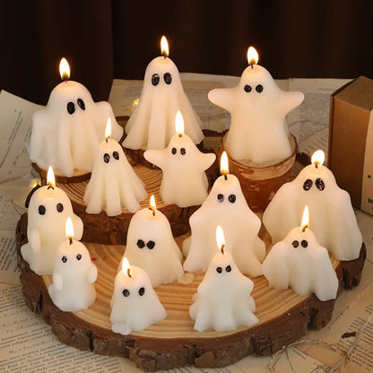 Halloween Ghost Scented Candle – Creative Wax Ghost Candle for Aromatherapy, Home Decoration & Premium Holiday Gifts