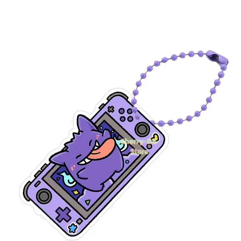 Pokémon Acrylic Keychain – Espeon, Umbreon, Leafeon & Snorlax Double-Sided Bead Chain Pendant
