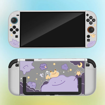 Étui de protection rigide mat compatible avec la Switch 2 | Coque pour console portable inspirée des monstres