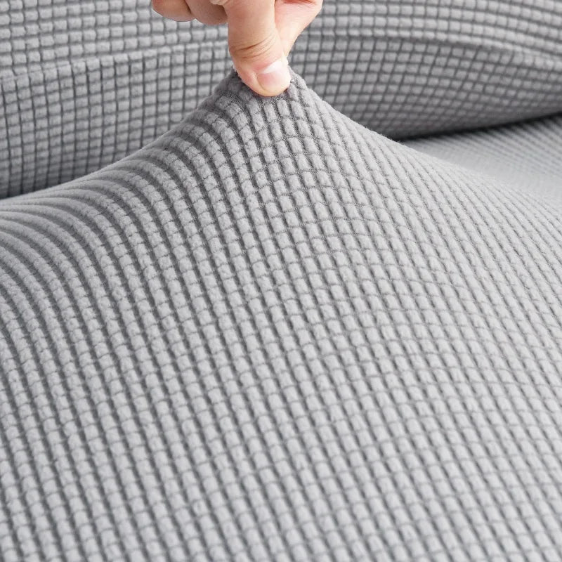 Polar Fleece Sofa Seat Cushion Cover – Stretch Furniture Protector for Pets, Kids & Living Room