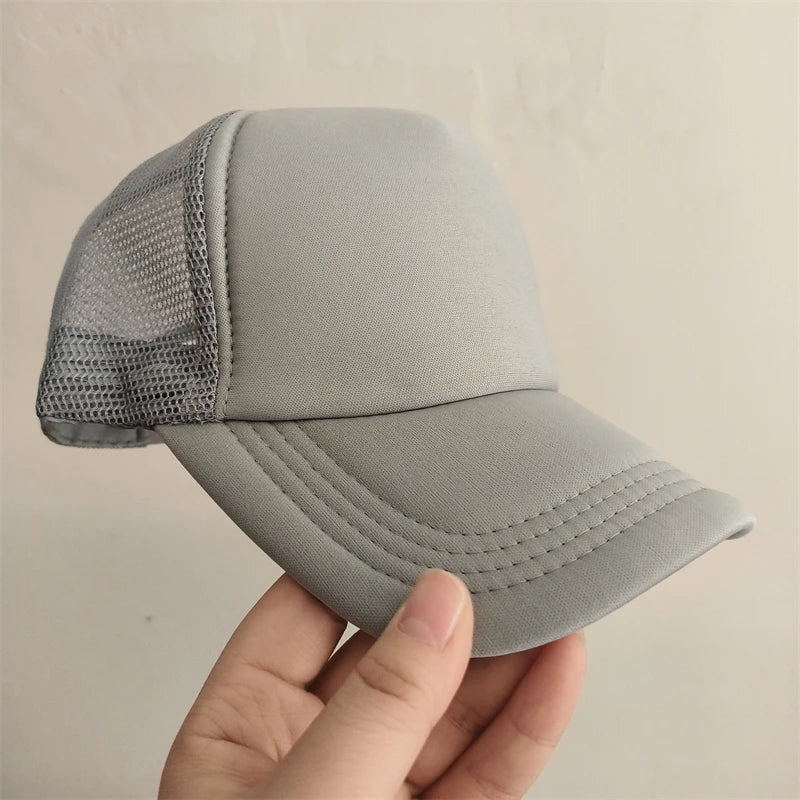 Gorra Trucker de Malla de 5 Paneles con Logotipo Personalizado – Gorra de Béisbol Ajustable para Hombres y Mujeres, Equipos Deportivos y Uso al Aire Libre en Verano
