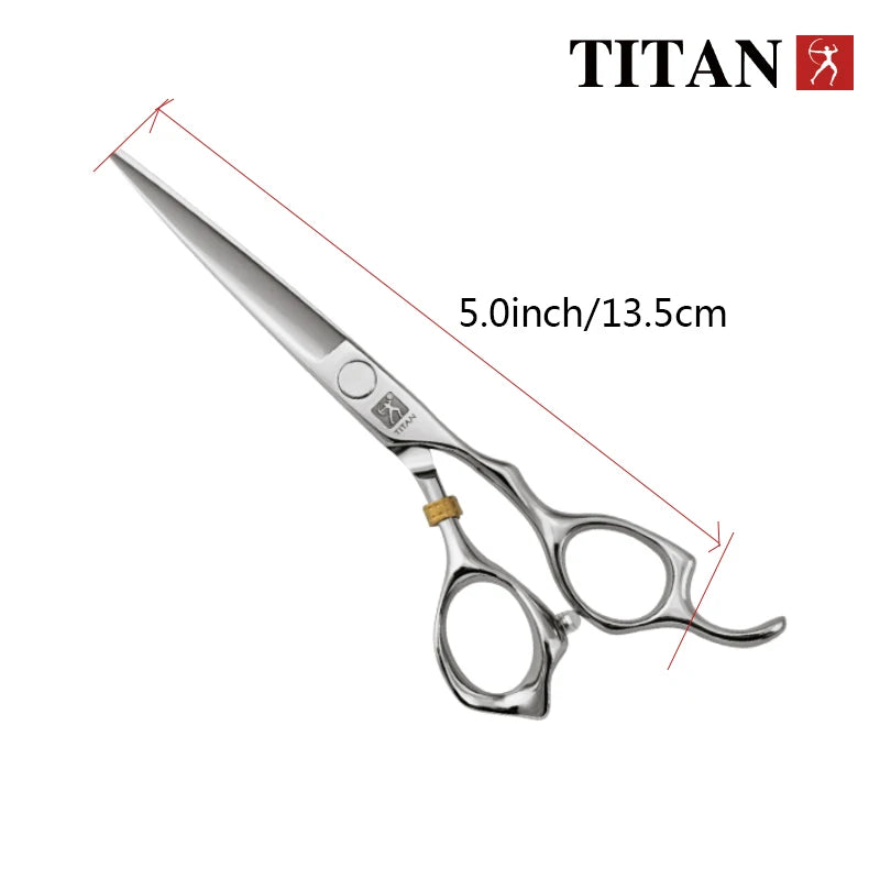TITAN Professional Barber Scissors – Japan 440C Steel Hair Cutting & Thinning Shears | 5.0/5.5/6.0/6.5 Inch Hairdressing Tools