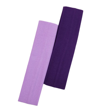 2 Diademas deportivas para yoga – Bandas elásticas absorbentes del sudor para el pelo de hombres y mujeres | Accesorios para el pelo para entrenamientos de fitness y gimnasio