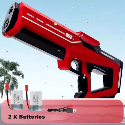 Pistolet à Eau Électrique pour Adultes – Puissant Lanceur d'Eau Automatique avec Grand Réservoir d'Eau pour Piscine d'Été, Plage et Jeux Aquatiques Extérieurs