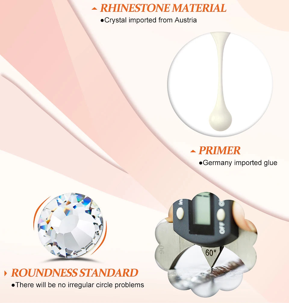 Pedrería Termoadhesiva Blanca Seda Mocca YHB – Cristales Premium de Espalda Plana para Zapatos, Bolsos, Ropa, Joyería y Manualidades DIY