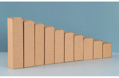 20PCS Corrugated Cardboard Shipping Boxes – Rectangular Paper Packaging Boxes for Gifts, Mailers & Storage